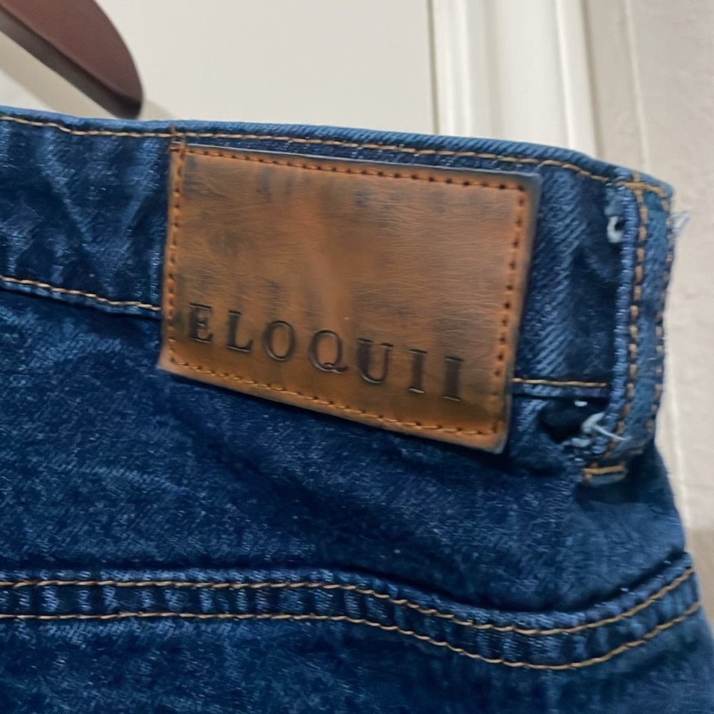 Eloquii Dark Blue Women Jeans Size 26 - Picture 8 of 9